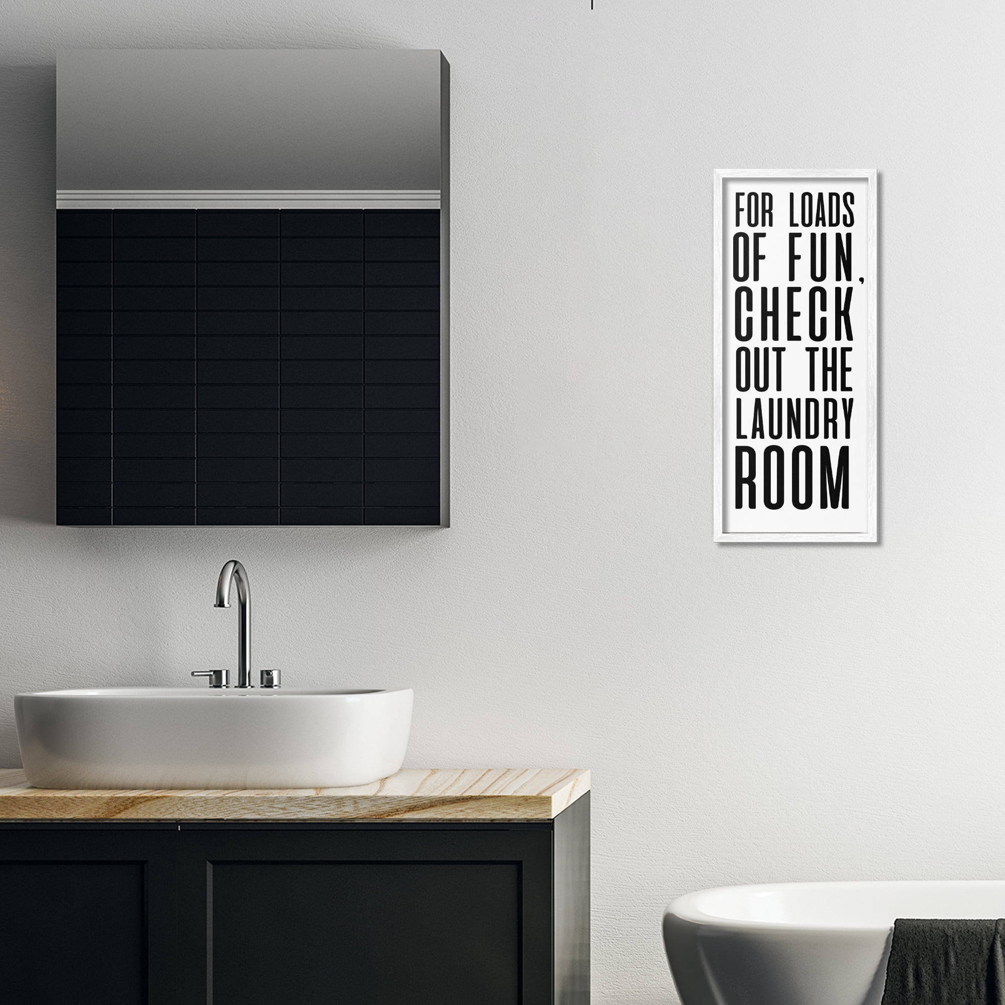 Stupell Industries For Loads Of Fun White Framed Giclee Art, design by SD Graphics Studio