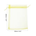 thumbnail image 2 of Uxcell 50Pcs Fruit Protection Bags 7.87x5.9" Nylon Garden Fruit Netting Cover Bags Drawstring Mesh Gift Bags Yellow, 2 of 6