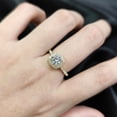 thumbnail image 2 of Moissanite Engagement Rings for Women D Color VVS1 Clarity 925 Sterling Silver Round Cut Halo Moissanite Wedding Promise Band Rings Size 5-9, 2 of 6