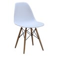 thumbnail image 2 of ViscoLogic PRAGUE Chaises de Salle à Manger Latérales Style Eames Eiffel, Blanches (Ensemble de 2), 2 of 3