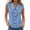 a-355Blue69, variant on Womens Solid Color Peter Pan Collar Sleeveless Regular Fit Button Down Blouse Vest For Summer Casual Daily Wear Red L