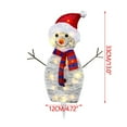 thumbnail image 2 of Snowman Outdoor Christmas Decorations with LED Lights, Lighted Snowman, Snowman Stake Lights, Walkway Landscape Light Holiday Ornaments Yard Decor for Home, Pathway, Lawn and Front Yard ﻿, 2 of 4