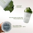 thumbnail image 4 of Licuadora de botella mezcladora Gade Nutrition - 16 oz - 400 ml | Sin BPA y sin ftalatos | Taza de la coctelera de la bebida de la proteína del entrenamiento previo, tapa a prueba de fugas, 4 of 4