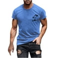 thumbnail image 1 of Birdeem Chemises pour Hommes T-Shirt à Manches Courtes Col Rond Imprimé Mode Décontractée Manches Courtes, 1 of 12