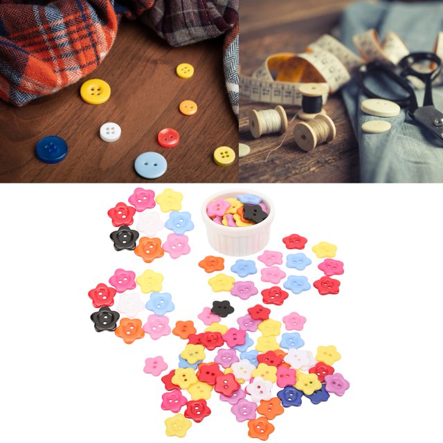 Botones De Colores, Botones Multifunción De Colores Variados Para Costura De Ropa