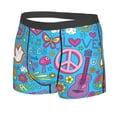 thumbnail image 2 of Junzan Peace Love And Dove Flower Power Mens Underwear Boxer Briefs For Men’s - Small, 2 of 9