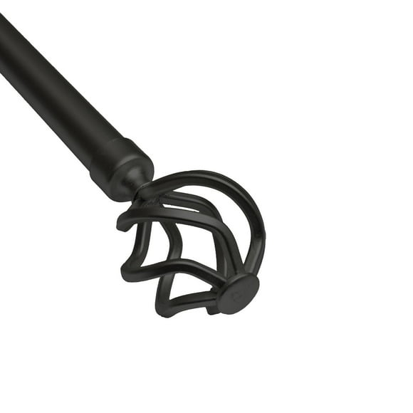 Mainstays Adjustable Drapery Window Curtain Rod with Decorative Finials