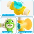 thumbnail image 5 of Juego de juguetes de baño de dinosaurio para bebés, lindo juguete de bañera de animales para niños pequeños con tubos de ventosa, juguete de ducha de cascada interactivo para niños y niñas, 5 of 5