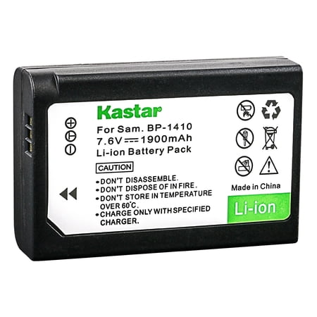 Kastar Battery 1-Pack Replacement for Samsung ED-BP1410 BP-1410 Battery Samsung NX30 EV-NX30ZZBGBUS WB2200 Digimax WB2200 WB2200BMBCL WB2200F Digimax WB2200F Cameras