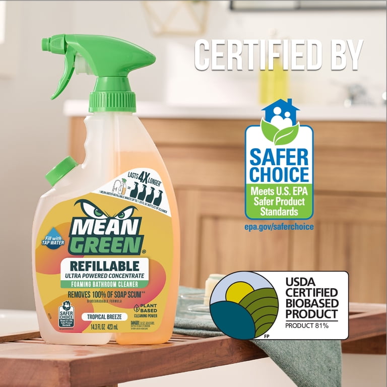 Mean Green Tropical Breeze Refillable Bathroom Cleaner photo 8
