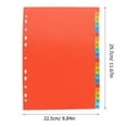 thumbnail image 2 of Orange PP Binder Divider with Tabs for Classification 20 Sheets A4 Size for School and Office Use, 2 of 8
