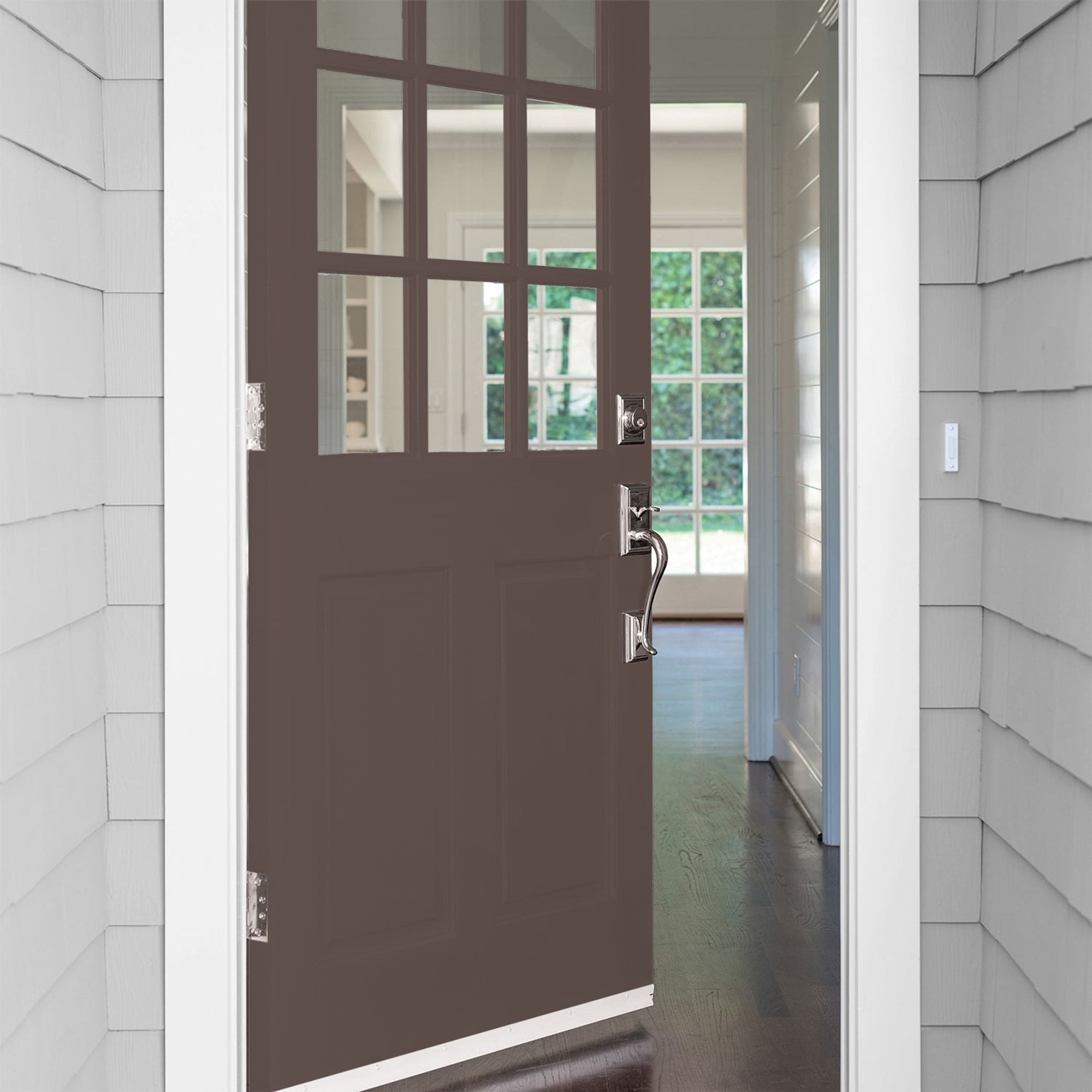 Glidden High Endurance Plus Chocolate Pretzel Satin Exterior Paint and Primer, 1 Quart