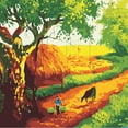 thumbnail image 4 of de pintura de bricolaje por números, pintura al , , imagen, arte, decoración para hogar Pueblo BLESIY  Pintura de DIY por números, 4 of 6
