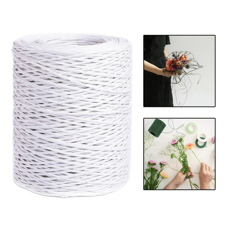 SEUNMUK 400 Pcs 15.7 Inch Floral Stem Wire, 14 Gauge Green Floral Wire,  Floral Paper Wrapped Wire for Flower Making, DIY Floral Arrangements and