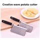 thumbnail image 4 of Cortador de patatas fritas, accesorios de cocina de acero inoxidable, cuchillo ondulado, cuchilla dentada, cortador de zanahorias, herramientas para verduras brillar Electrónica, 4 of 5