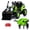 Green, variant on Alpha Joy 4-in-1 Ride on Tractor with Detachable Trailer & Loader 24V Electric Toy Car with Shovel, Remote Control, Tippable Trailer, USB, Headlight, Bluetooth, 3 Speed Adjustable for Kids 3+, Pink