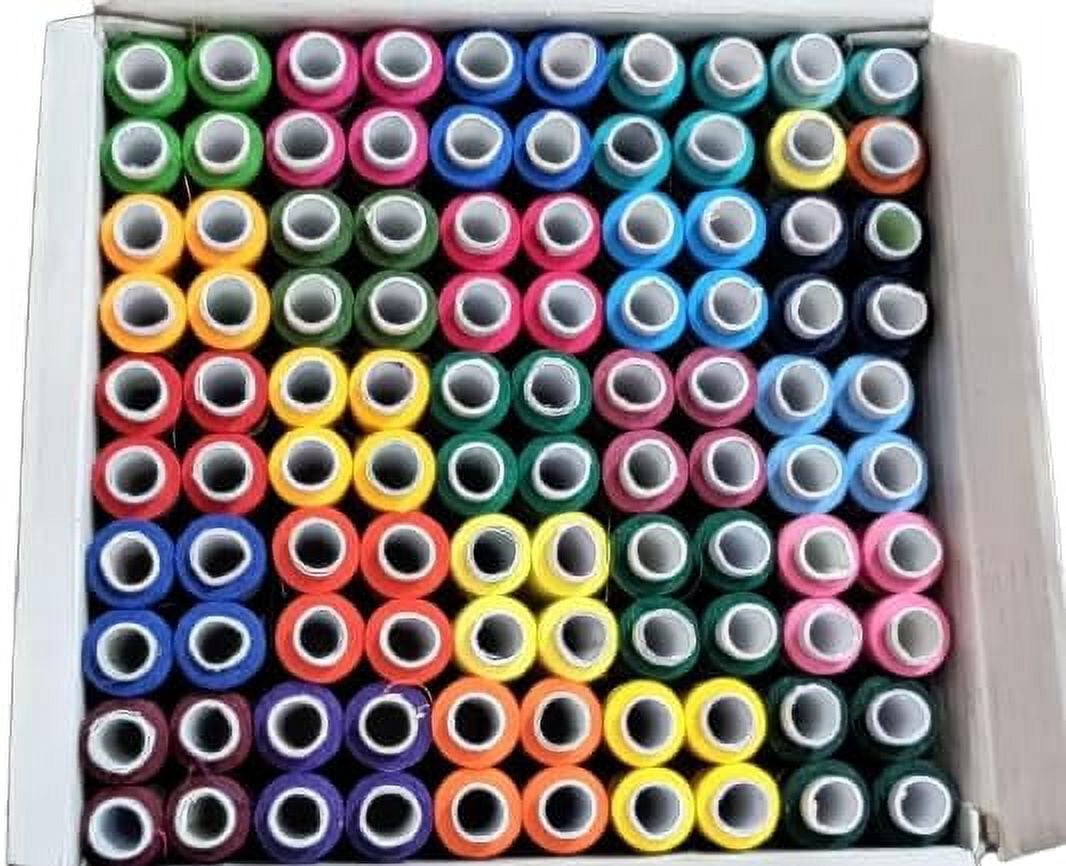 Spool Set 4 Polyester Thread/DHAGA 135MTR & Sewing Needle