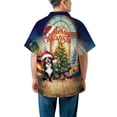 thumbnail image 5 of Merry Christmas Bernese Mountain Dog Santa Hat Xmas Tree Winter Holiday Hawaiian Shirt Breathable Summer Unisex Merch Berner Lover Gifts - 01013, 5 of 6