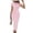 A Pink, variant on Dress for Summer Dqueduo Women Striped Crew Neck Short Sleeve Maxi Dress Casual Waist Bodycon Summer Dress Pink XXL