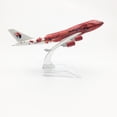 thumbnail image 4 of Modèle d'Avion 1:400 Simulation Malaisie Fleur Rouge B747 Modèle d'Avion en Alliage Modèle d'Exposition Scientifique d'Aviation, 4 of 11