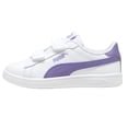 thumbnail image 1 of Tenis casual Puma Smash 3.0 L V PS blanco/morado 392033 20 de niñas 21.5 cm, 1 of 5