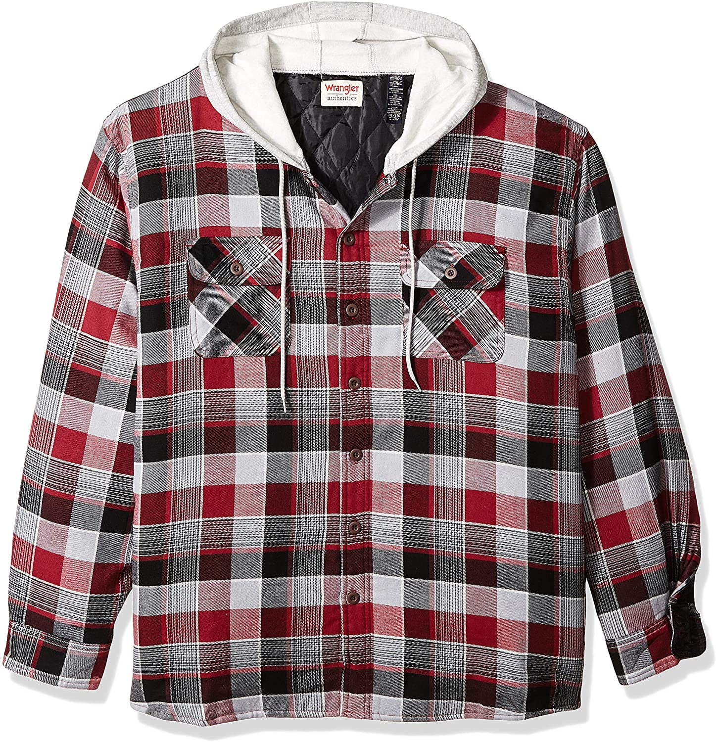 hooded lined flannel jacket