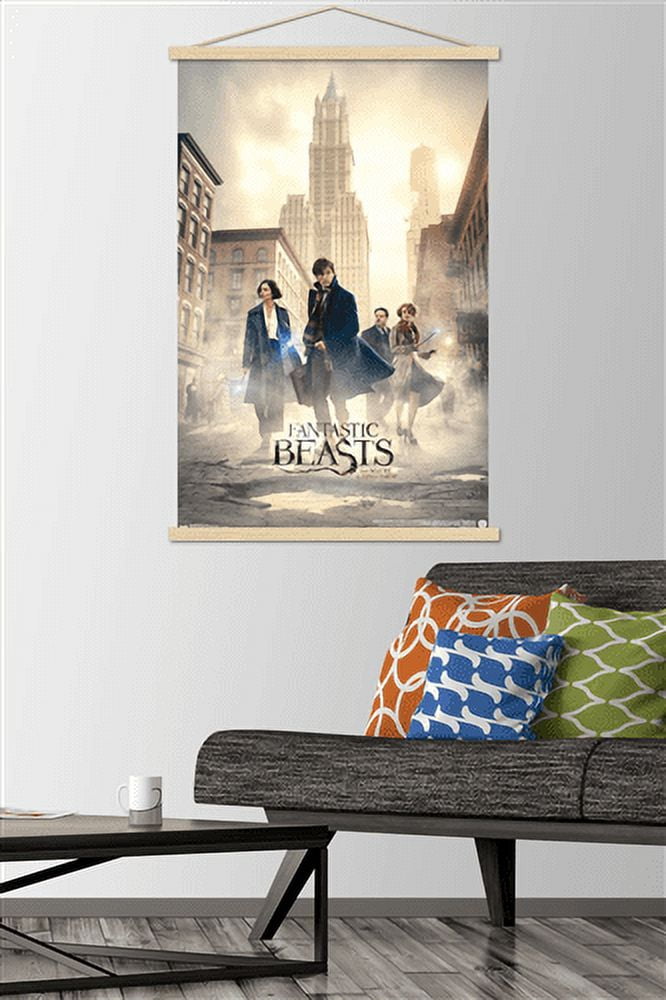 Fantastic Beasts And Where To Find Them - Streets Wall Poster with Wooden Magnetic Frame, 22.375" x 34"