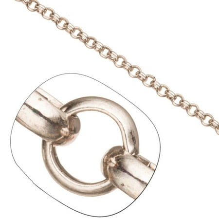Antique Silver Rolo Chain, Antique-Silver Plated Brass 3mm Sold per pkg of 5 Ft