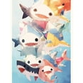 thumbnail image 1 of Cute Shark 300 Pieces Puzzle for Adults Educational Intellectual Jigsaw Puzzle Funny Sea Animals puzzles for adults Fun Game, 1 of 5