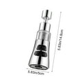 thumbnail image 3 of Tozuoyouz Sink Water Faucet Filter,360-Degree Rotating Faucet Water Purifier Faucet Purifier With 3 Water Modes For Kitchen, Bathroom, Sink, Removes Heavy Metals And Hard Water Silver, 3 of 6
