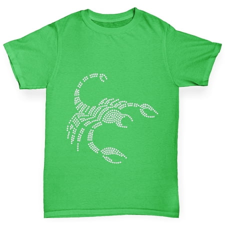 Girl's T-Shirt Scorpio Zodiac Star Sign Rhinestone Bling T Shirts