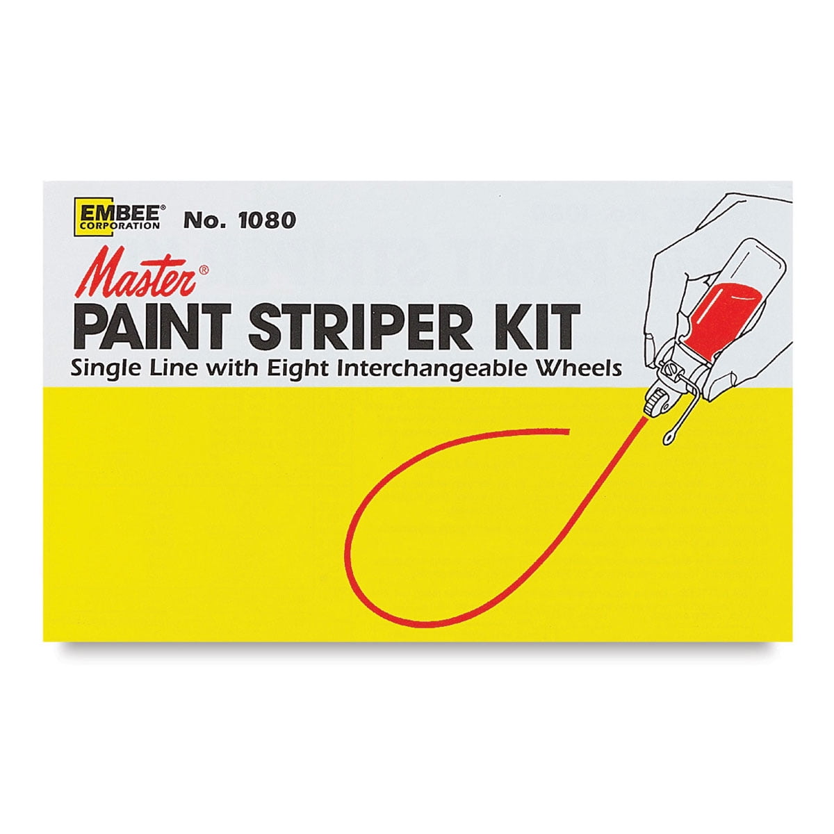 Master Paint Striper Single Line Kit, Set of 8 Striping Wheels