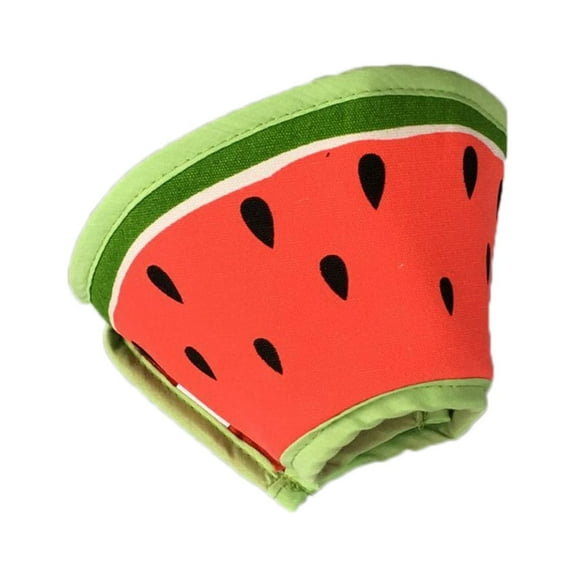 Pet Collar for Dogs Cats Cone After Surgery Adjustable Puppy Recovery Protective Collar for Dogs - Watermelon Pattern/Size S (Red Green)