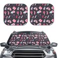 thumbnail image 2 of Saiise Breast Cancer Awareness1 for Foldable Car Sun Shades (2-Pack) Offer Sun Protection with an Easy-fold Design for Convenient Windshield Shading-Small, 2 of 6