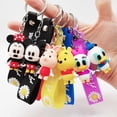 thumbnail image 3 of Keychai-Llavero de dibujos animados de Disney, Mickey Mouse, Minnie, Stitch, Winnie, bolsa de pareja, regalo para niñas, 3 of 5