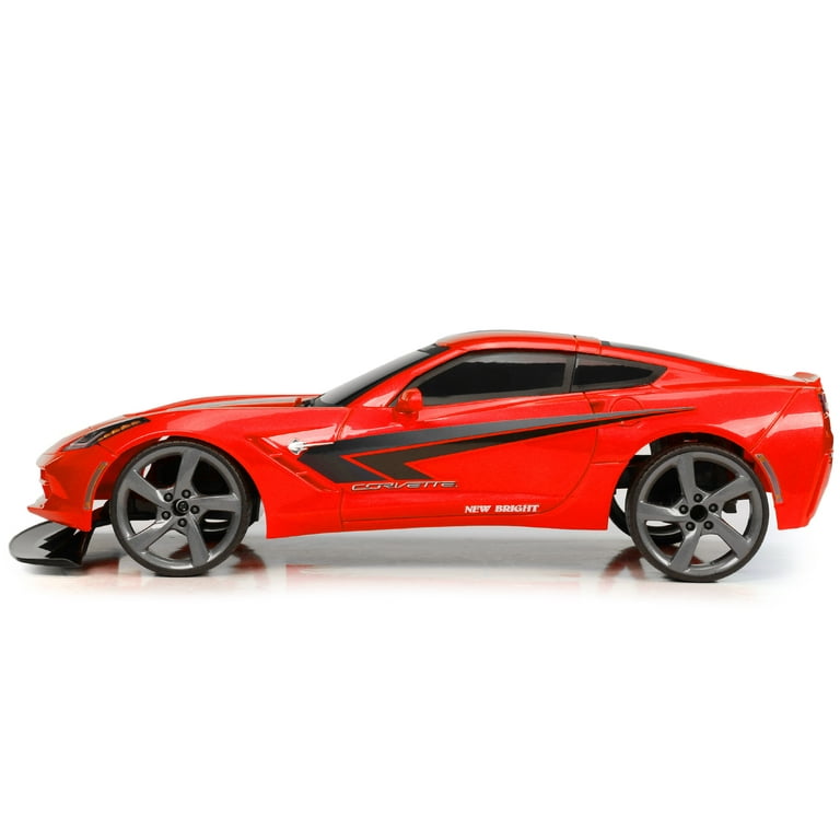 New Bright 1 10 Chevy Corvette Battery Radio Control Sports Car 61029U 8R Walmart