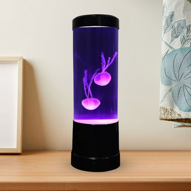 TIMIFIS Méduse de Rêve LED Ronde Vraie Méduse Aquarium 7 Couleurs Réglage Réservoir de Méduse Décoration pour Maison Bureau
