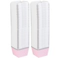 thumbnail image 4 of FELTECHELECTR 100 moldes de papel desechables cuadrados para cupcakes, tazones de postre resistentes al calor, minicajas para tartas, suministros para fiestas (puntos rosas), 4 of 6