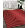 thumbnail image 2 of Ahgly Company Indoor Round Patterned Ferrari Red Area Rugs, 7' Round, 2 of 6