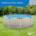 thumbnail image 3 of Aquarian Phoenix 18' x 52" Steel Frame DIY Family Size Above Ground Pool, 3 of 11