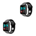 thumbnail image 2 of Monstrate cardíaco Cuenta de pasos Reloj inteligente Control remoto de la cámara Seguimiento del sueño Reloj de de fitness Recordatorio Negro 2piezas, 2 of 6