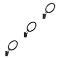 thumbnail image 4 of jesticaly 10 Pcs Rustproof Curtain Rings Home Decoration Shower Curtain Rings Clamps Drapery Clips Bath Curtain Rod Clips Window Accessoy Black 3.5mm*25mm 3Set, 4 of 6