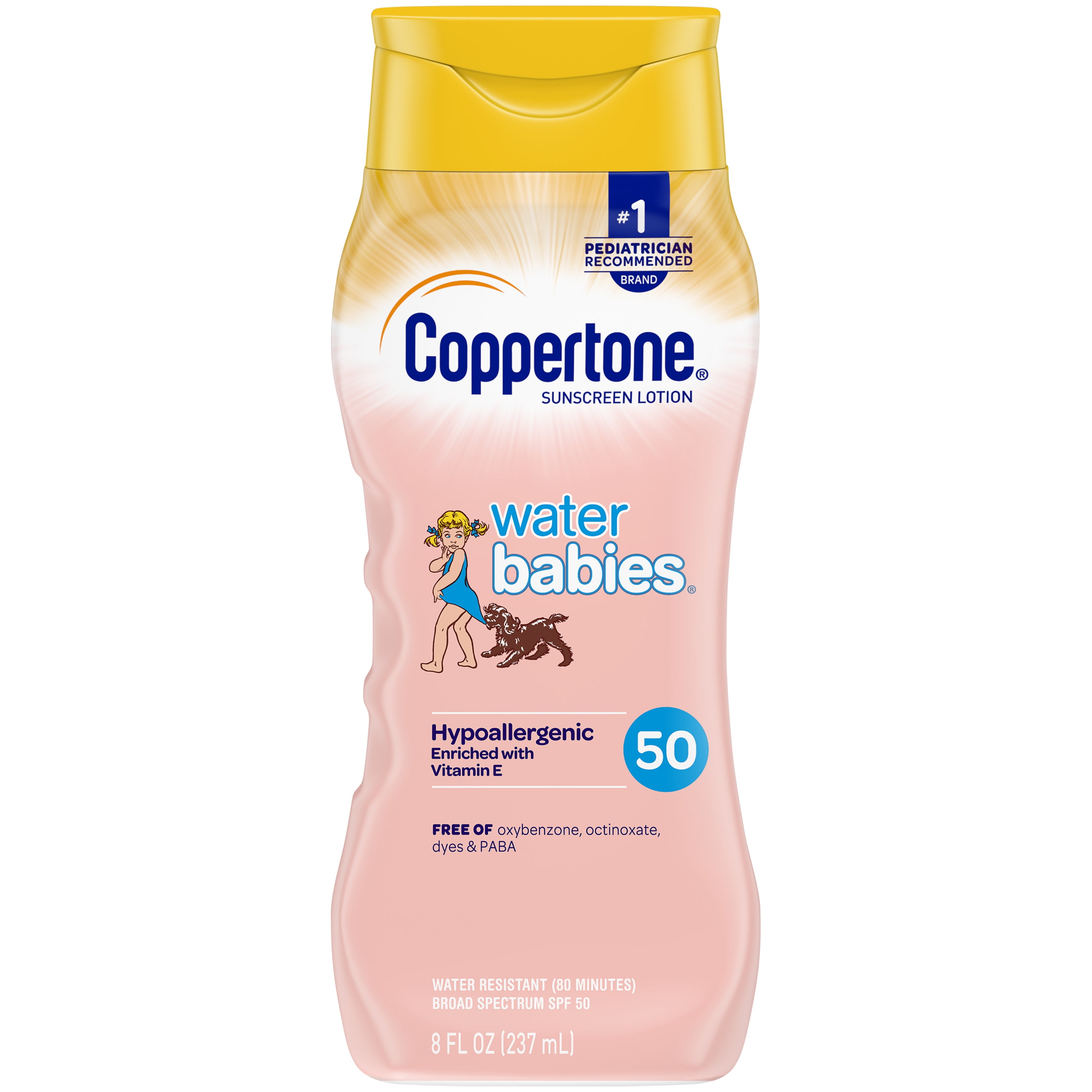 Coppertone WaterBabies SPF 50 Baby Sunscreen Lotion, Fl Oz