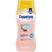 Coppertone WaterBabies SPF 50 Baby Sunscreen Lotion, 8 Fl Oz