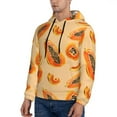 thumbnail image 2 of Hoodies for Men - Tropical fruit Papaya Long Sleeve Comfrt Men'S Fashion Hoodies & Sweatshirts, Sweatshirts for Men Hoodies Pullover Clothing Clothes with Pouch, 2 of 7