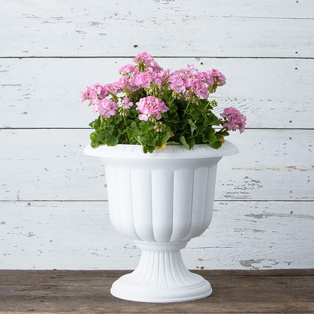 Root & Vessel Classic Urn Planter, White, 19"