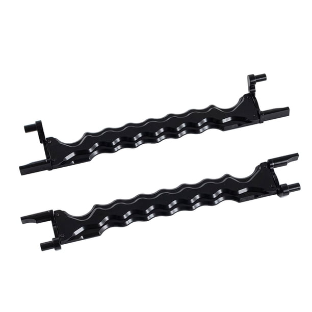 Ounissouiy 2 piezas de placas de RC, útil aleación de aluminio, práctico accesorio de coche RC, accesorios de coche RC simulados multipropósito Kits de construcción modelo Negro Ounissouiy FN001858-01