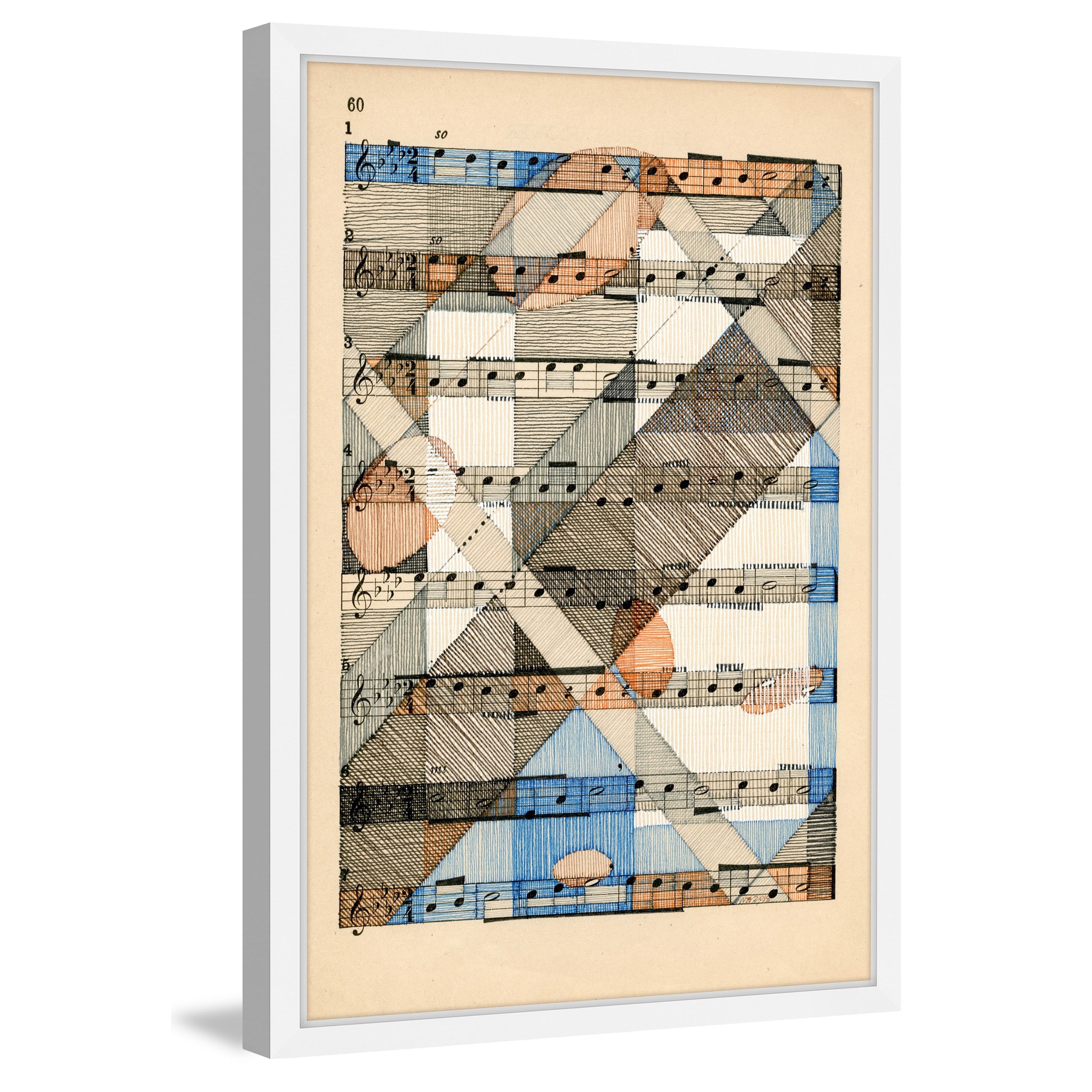 Marmont Hill "Music in Motion" by Nikki Galapon Framed Painting Print