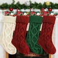 thumbnail image 2 of Yesbay Christmas Stockings 20 inch Large Cable Knit Stockings Fireplace Hanging Goodie Bags for Xmas Tree Holiday, 2 of 8