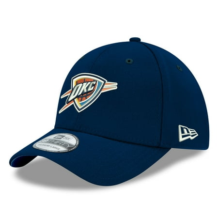 Men s New Era Navy Oklahoma City Thunder Team Classic 39THIRTY Flex Hat